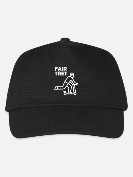 FAIR TRET Roller - Kinder Basecap - Schwarz