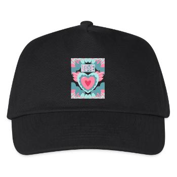 Love Saying, True-Love, Valentine's Day Motif - Kids’ Baseball Cap - black - Front