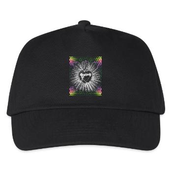 Chrétien, Jésus-Christ, Cœur qui saigne - Casquette de baseball Enfant - noir - Devant