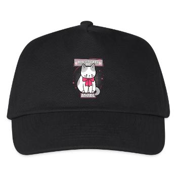 Drôle de chat dit ne me quitte pas, disant - Casquette de baseball Enfant - noir - Devant