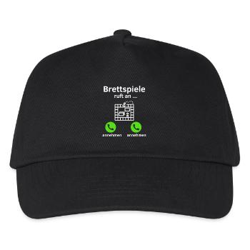 Brettspiele ruft an - annehmen oder annehmen? - Kinder Basecap - Schwarz - Vorne