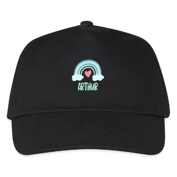 Arthur Name Rainbow Baby - Kids’ Baseball Cap - black - Front