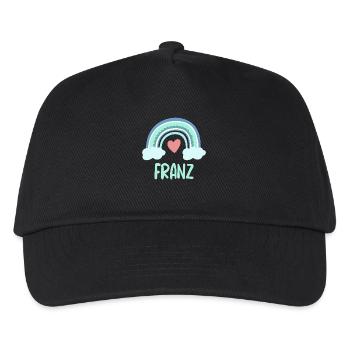 Franz Name Rainbow Baby - Kids’ Baseball Cap - black - Front