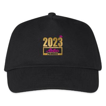 Abitur Gymnasium Damen und Herren Abi 2023 - Kinder Basecap - Schwarz - Vorne
