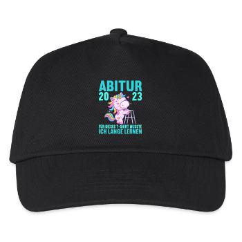 Abitur 2023 Für dieses musste ich lange lernen - Kinder Basecap - Schwarz - Vorne