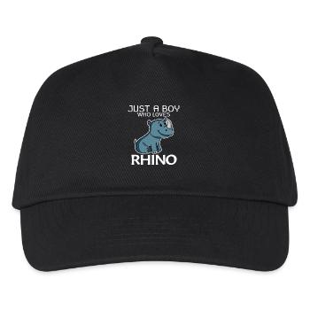 Rhino Rhinoceros - Kids’ Baseball Cap - black - Front