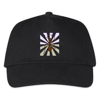 Ameise Weihnachtsgeschenk Geburtstagsgeschenk - Kinder Basecap - Schwarz - Vorne