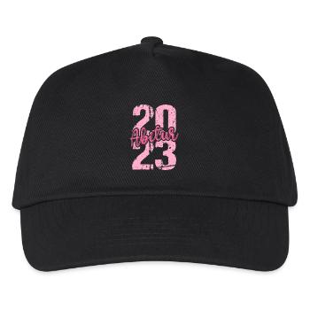 Abitur Gymnasium Damen und Herren Abi 2023 - Kinder Basecap - Schwarz - Vorne