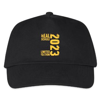 Realschule bestanden Realschulabschluss 2023 - Kinder Basecap - Schwarz - Vorne