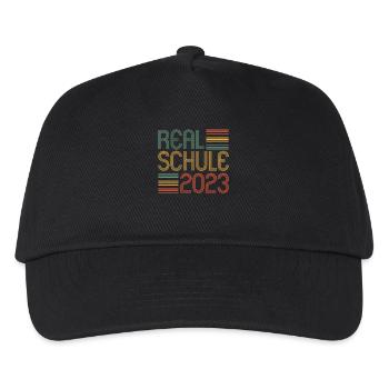 Realschule bestanden Realschulabschluss 2023 - Kinder Basecap - Schwarz - Vorne