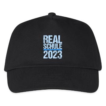 Realschule bestanden Realschulabschluss 2023 - Kinder Basecap - Schwarz - Vorne