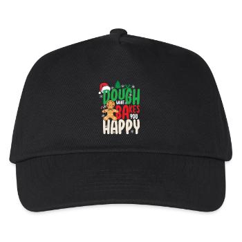 Dough What Bakes You Happy Baking - Kids’ Baseball Cap - black - Front