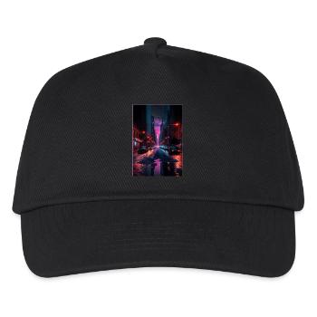 New York Vaporwave Aesthetic Retro Style I Love NY - Kinder Basecap - Schwarz - Vorne