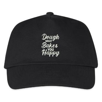 Dough What Bakes You Happy Bakery - Kids’ Baseball Cap - black - Front