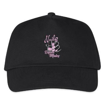 Nails before men Nail designer - Kids’ Baseball Cap - black - Front