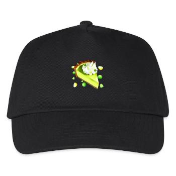 Lime Cake Piece Key Lime Pie - Kids’ Baseball Cap - black - Front