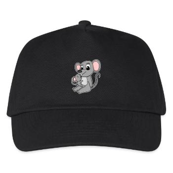 Family - Mouse with Baby Mouse - Kids’ Baseball Cap - black - Front