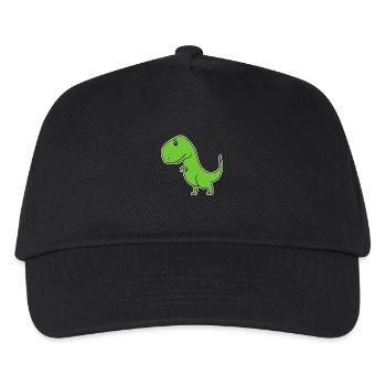 Dinosaure Vert - Casquette de baseball Enfant - noir - Devant