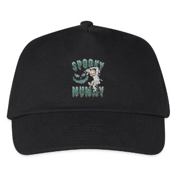 Comic Mumie, lustiger Spruch, Halloween Motiv - Kinder Basecap - Schwarz - Vorne