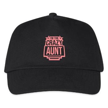im the crazy aunt - Kinder Basecap - Schwarz - Vorne