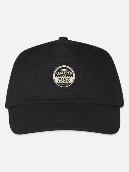 Geburtstag legendär seit 1983 - Kinder Basecap - Schwarz