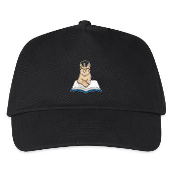 Cat Teacher Book School - Kids’ Baseball Cap - black - Front