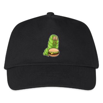 Caterpillar Cheeseburger - Casquette de baseball Enfant - noir - Devant