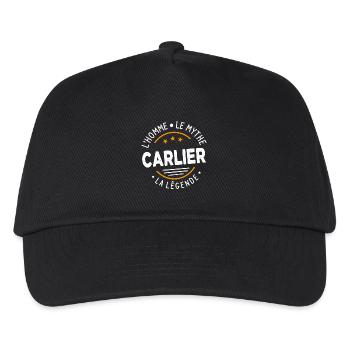 Carlier Der Mann Der Mythos Die Legende - Kinder Basecap - Schwarz - Vorne