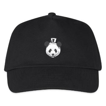 Asien Neujahr Pandabär Bär Glücksbringer China - Kinder Basecap - Schwarz - Vorne