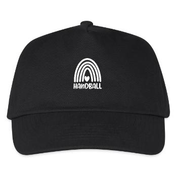 Handball Handballer - Kinder Basecap - Schwarz - Vorne