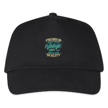 Premium Vintage Mensch 1993 Geburtstag Sprüche - Kinder Basecap - Schwarz - Vorne
