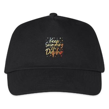 Schwimmer Witz - Kinder Basecap - Schwarz - Vorne