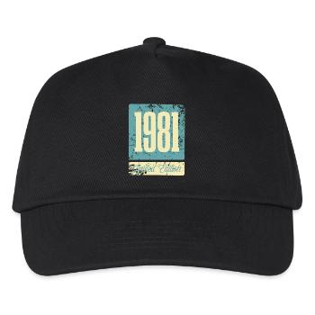 1981 Anniversaire de naissance Année de naissance - Casquette de baseball Enfant - noir - Devant