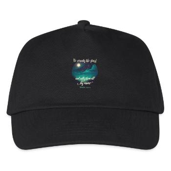 Bible verse Christian religious motif - Kids’ Baseball Cap - black - Front