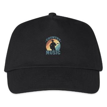 Country Music USA America Cowboys - Kids’ Baseball Cap - black - Front