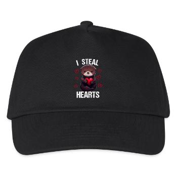 I steal hearts Otter - Kinder Basecap - Schwarz - Vorne