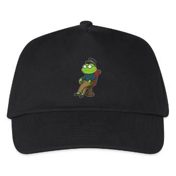 Frosch Stuhl - Kinder Basecap - Schwarz - Vorne