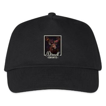 Dirndl Ersatz Dirndl Trachten Kostüm Dirndl Ersatz - Kinder Basecap - Schwarz - Vorne
