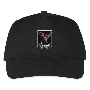 Dirndl Ersatz Dirndl Trachten Kostüm Dirndl Ersatz - Kinder Basecap - Schwarz - Vorne