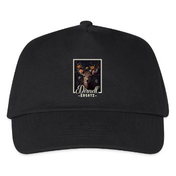 Dirndl Ersatz Dirndl Trachten Kostüm Dirndl Ersatz - Kinder Basecap - Schwarz - Vorne