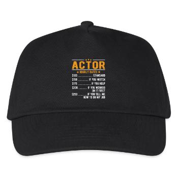 Performers Hourly wage - Kids’ Baseball Cap - black - Front