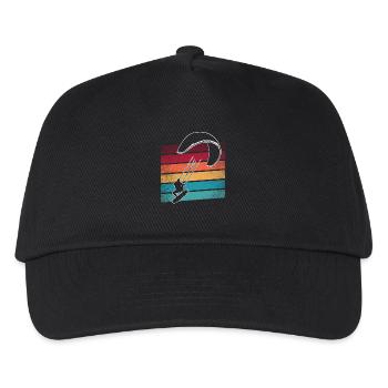 Kitesurfer Kiteboard Kitesurfing - Kids’ Baseball Cap - black - Front