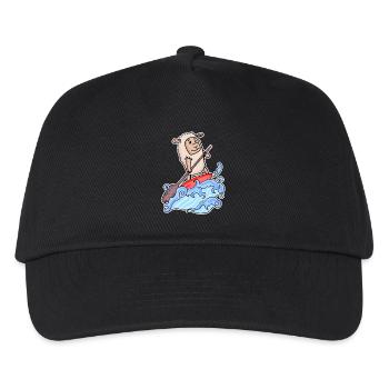 Stand Up Paddling Sheep - Kids’ Baseball Cap - black - Front