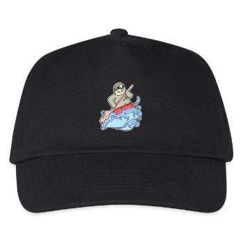 Stand Up Paddling Sloth - Kids’ Baseball Cap - black - Front
