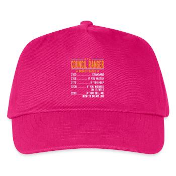 Council Ranger Hourly Wage - Kids’ Baseball Cap - fuchsia - Front