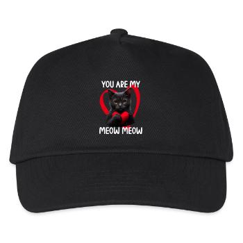 You are my Meow Meow Katze - Kinder Basecap - Schwarz - Vorne