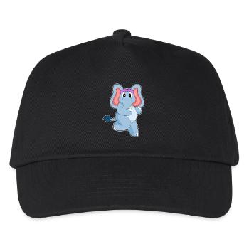 Elephant Jogger Jogging Sport - Kids’ Baseball Cap - black - Front