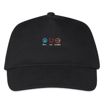 Basketballer Motivation - Kinder Basecap - Schwarz - Vorne