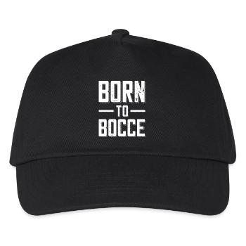 Né à la pétanque dicton pour la pétanque et la pétanque - Casquette de baseball Enfant - noir - Devant