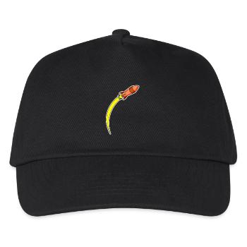 Fusée Orange - Casquette de baseball Enfant - noir - Devant